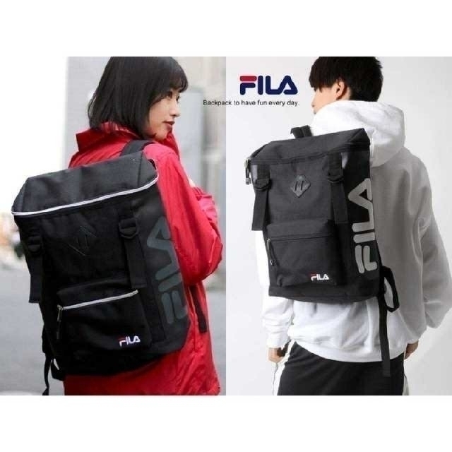 FILA(フィラ)のFILA  フィラ リュックサック  スクエア  男女兼用 通学  通勤 レディースのバッグ(リュック/バックパック)の商品写真