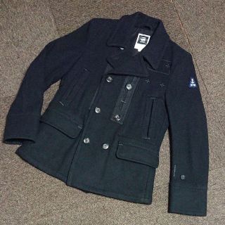 G-STAR RAW - 送料無料【G-STAR ROW】ウール混Pコート S ブラックの