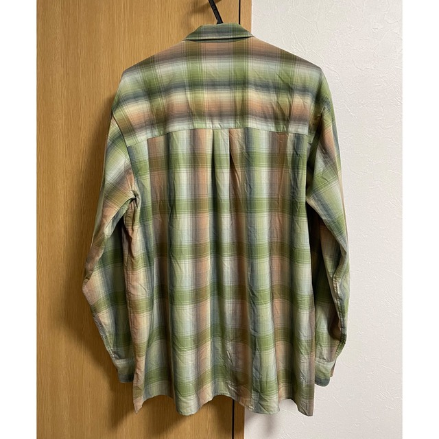 AURALEE SUPER LIGHT WOOL CHECK SHIRTS 4 2