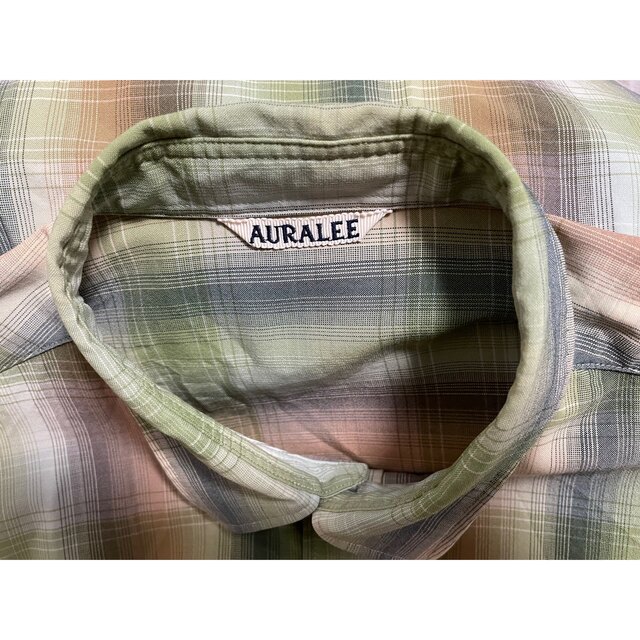 AURALEE(オーラリー)のAURALEE SUPER LIGHT WOOL CHECK SHIRTS 4 メンズのトップス(シャツ)の商品写真
