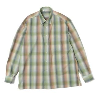 オーラリー(AURALEE)のAURALEE SUPER LIGHT WOOL CHECK SHIRTS 4(シャツ)