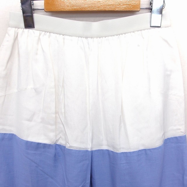 SONIA(ソニア)のSONIA SONIA RYKIEL タック フレアスカート ひざ丈 バイカラー レディースのスカート(ひざ丈スカート)の商品写真
