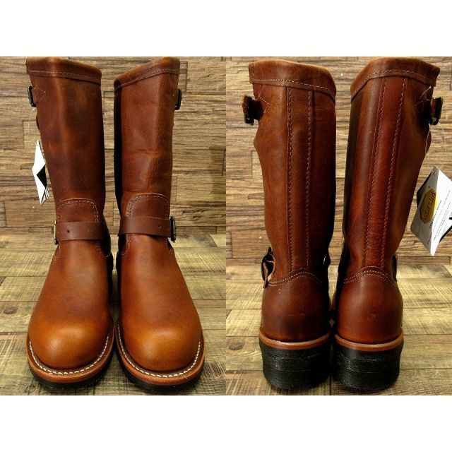 未使用 チペワ 91066 スチールトゥ レザー エンジニア ブーツ 25cm
