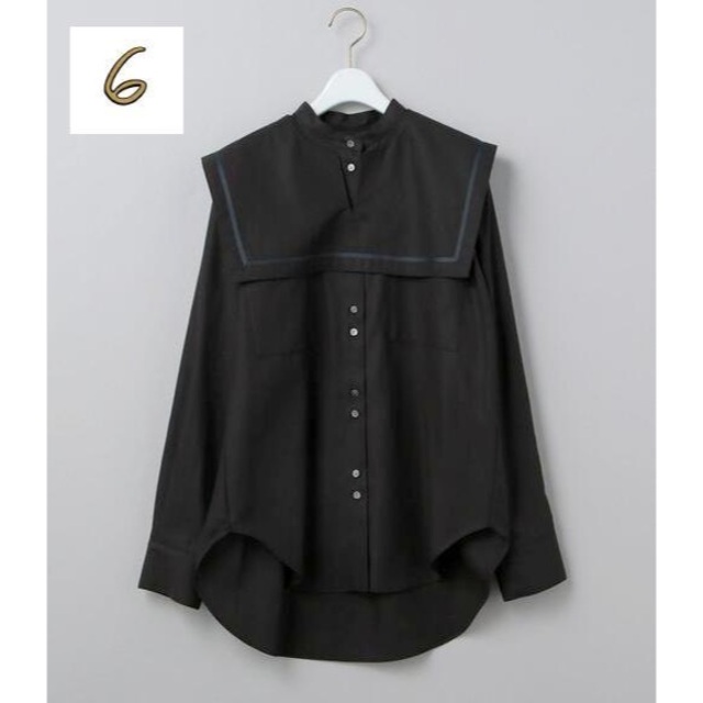 BEAUTY&YOUTH UNITED ARROWS(ビューティアンドユースユナイテッドアローズ)の6(ROKU) COTTON SAILOR COLLAR BLOUSE ブラウス レディースのトップス(シャツ/ブラウス(長袖/七分))の商品写真