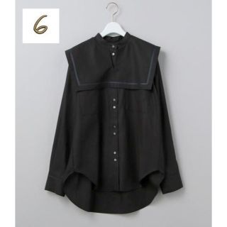 ビューティアンドユースユナイテッドアローズ(BEAUTY&YOUTH UNITED ARROWS)の6(ROKU) COTTON SAILOR COLLAR BLOUSE ブラウス(シャツ/ブラウス(長袖/七分))