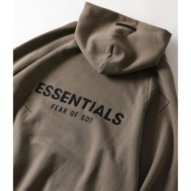 ESSENTIALS PULL OVER HOODIE BLACK LOGO