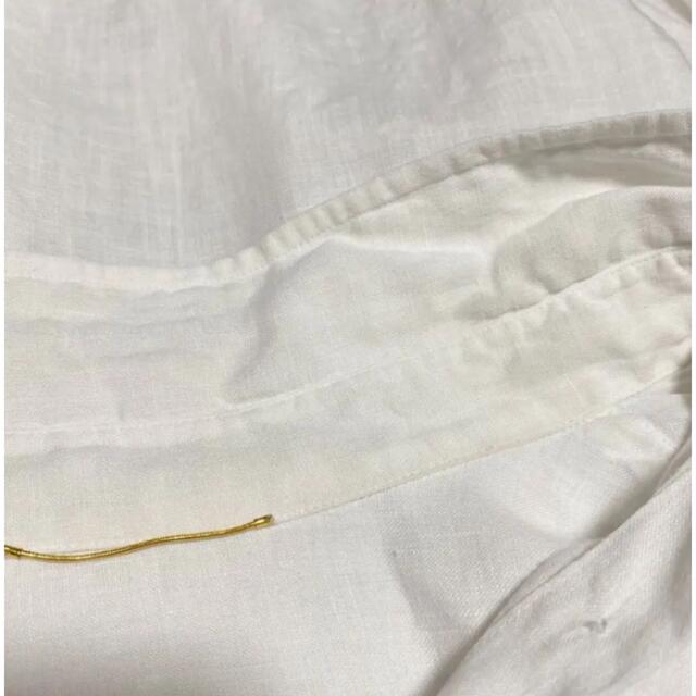 ドゥーズィエムクラス 麻 リネン ウォッシュシャツ 白 ホワイト 羽織り