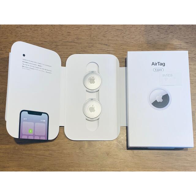 Apple(アップル)のAirTag エアタグ本体　純正●新品　未使用●２個  MX542ZP/A スマホ/家電/カメラのスマホアクセサリー(その他)の商品写真