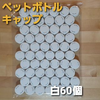 ペットボトルキャップ　白60個(その他)