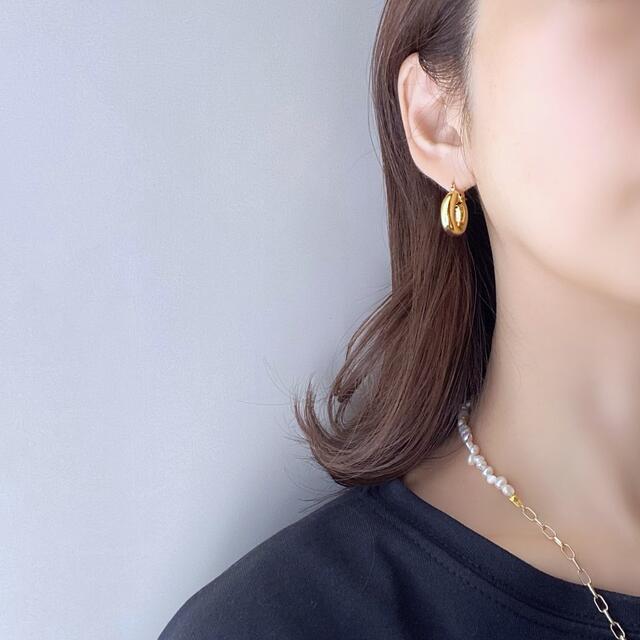 BEAUTY&YOUTH UNITED ARROWS(ビューティアンドユースユナイテッドアローズ)のsale【ゴールド】mini チャンキー　フープピアス レディースのアクセサリー(ピアス)の商品写真