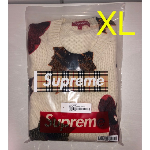 Supreme Nate Lowman Sweater XL 白-