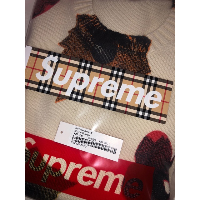 Supreme Nate Lowman Sweater XL 白 1