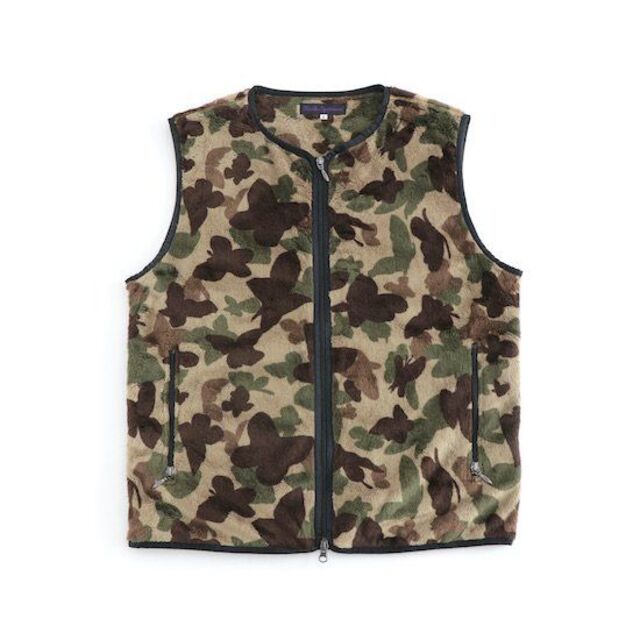 Needles - W.U.Piping Vest Micro Fur Papillon Camoの通販 by reiwa's shop