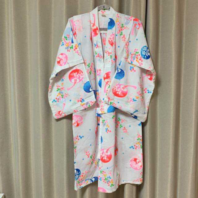 子ども浴衣 キッズ/ベビー/マタニティのキッズ服女の子用(90cm~)(甚平/浴衣)の商品写真