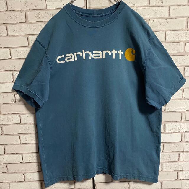 carhartt(カーハート)の90s 古着 カーハート プリントロゴ ビッグシルエット ゆるだぼ メンズのトップス(Tシャツ/カットソー(半袖/袖なし))の商品写真