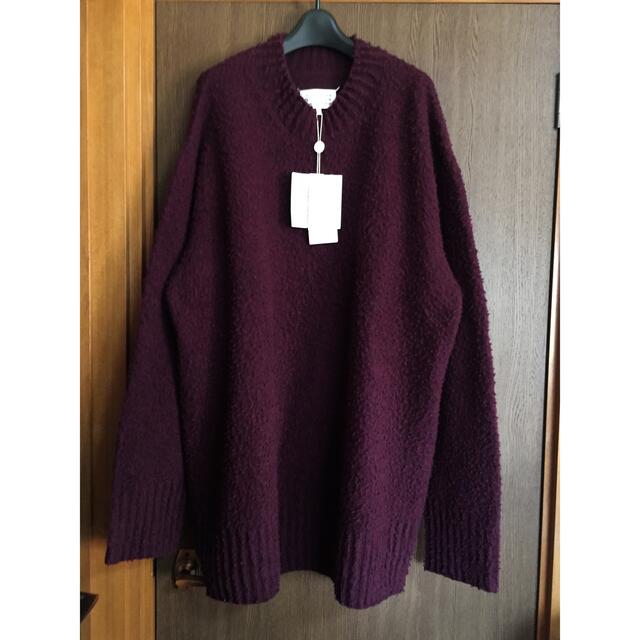 国内正規総代理店アイテム】 Maison バーガンディ ロング ニット
