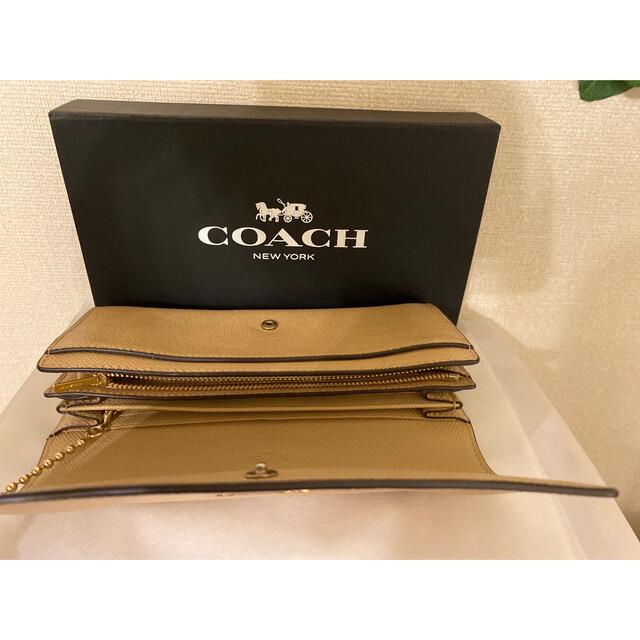 COACH(コーチ)のコーチ長財布　ベージュ　美品！ レディースのファッション小物(財布)の商品写真