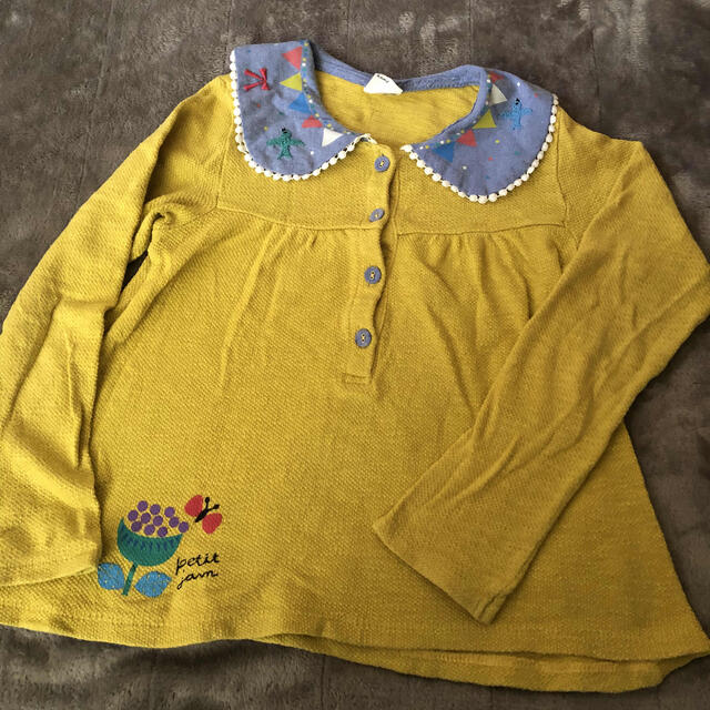 Petit jam(プチジャム)のプチジャム 130 ブラウス ピンク  イエロー キッズ/ベビー/マタニティのキッズ服女の子用(90cm~)(Tシャツ/カットソー)の商品写真