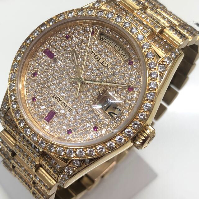 春新作の - ROLEX ロレックス メンズ腕時計　ダイヤモンド 自動巻 Ref.18038 ROLEX 腕時計(アナログ)