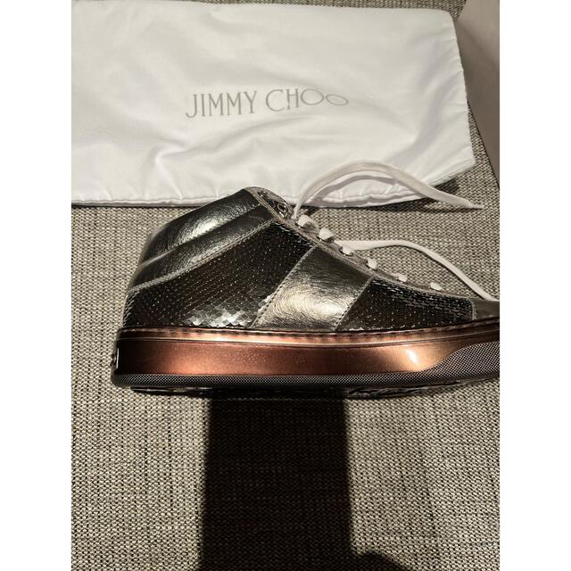 JIMMY CHOO(ジミーチュウ)のジミーチュウ♡シルバースニーカー　新品 レディースの靴/シューズ(スニーカー)の商品写真