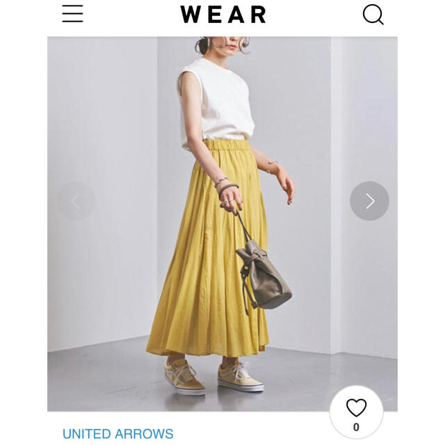 美品 UNITED ARROWS 美シルエットフレアロングスカート - ロングスカート