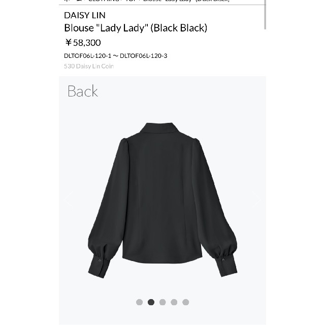 DAISY LIN❤40【Ceremony Coat】ブラック