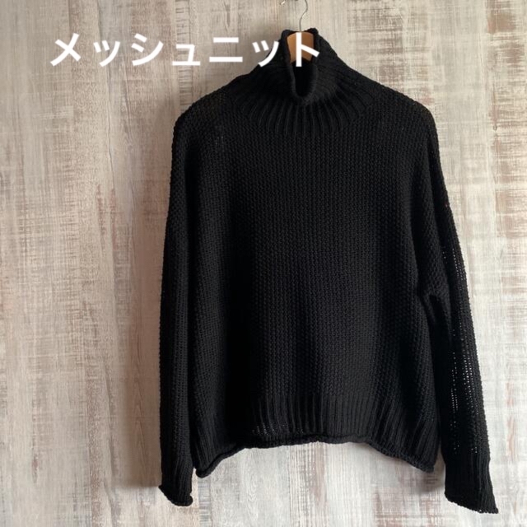 メッシュニット/カギバリニット レディースのトップス(カットソー(長袖/七分))の商品写真