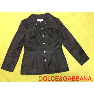 ドルチェアンドガッバーナ(DOLCE&GABBANA)のDOLCE&GABBANA  ドルチェ＆ガッバーナ　ジャケット　黒　38  M(テーラードジャケット)