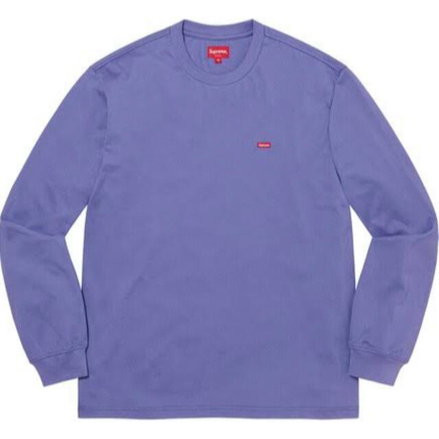 supreme small box l/s tee Lサイズ　パープル