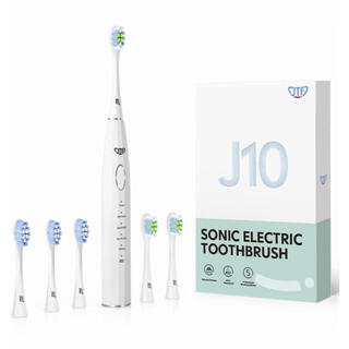 電動歯ブラシ 音波歯ブラシ ホワイトニング 替えブラシ5本 USB充電式(電動歯ブラシ)