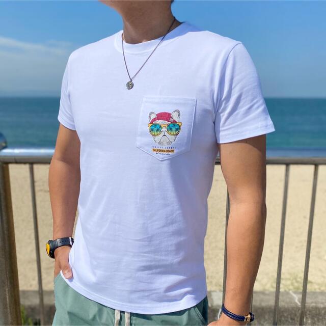 patagonia(パタゴニア)の刺繍で目立つ☆LUSSO SURF カリフォルニア　ポケットTシャツ　Lサイズ☆ メンズのトップス(Tシャツ/カットソー(半袖/袖なし))の商品写真