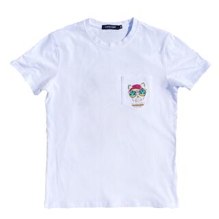 パタゴニア(patagonia)の刺繍で目立つ☆LUSSO SURF カリフォルニア　ポケットTシャツ　Lサイズ☆(Tシャツ/カットソー(半袖/袖なし))