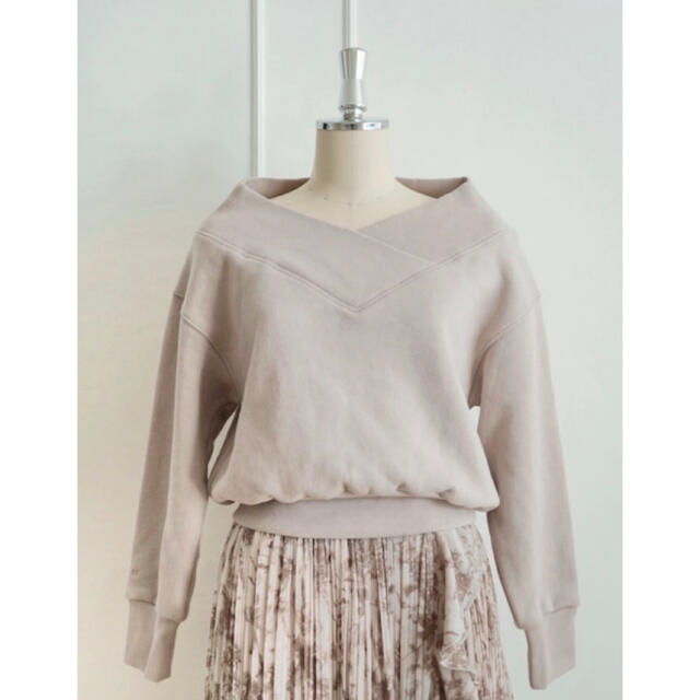 Herlipto♡Open shoulder Cotton pullover