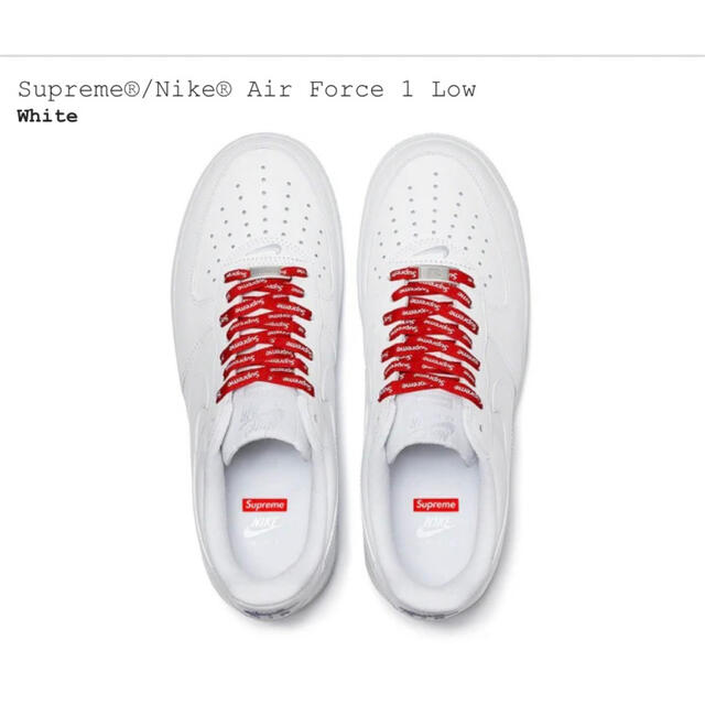 Supreme - Supreme®/Nike® Air Force 1 Low White US8 Supreme - Supreme®/Nike® Air Force 1 Low White US8
