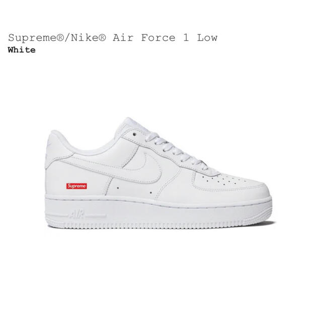 Supreme®/Nike® Air Force 1 Low White US8 2