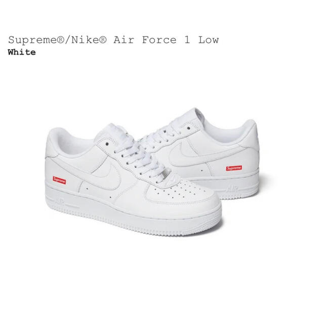 Supreme - Supreme®/Nike® Air Force 1 Low White US8 Supreme - Supreme®/Nike® Air Force 1 Low White US8