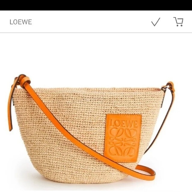 25%OFF】 LOEWE - kkk✨✨新品✴LOEWE、ラフィア&カーフスキン