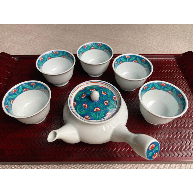 睦峯窯 万華鏡 茶器揃 急須 湯呑み | フリマアプリ ラクマ