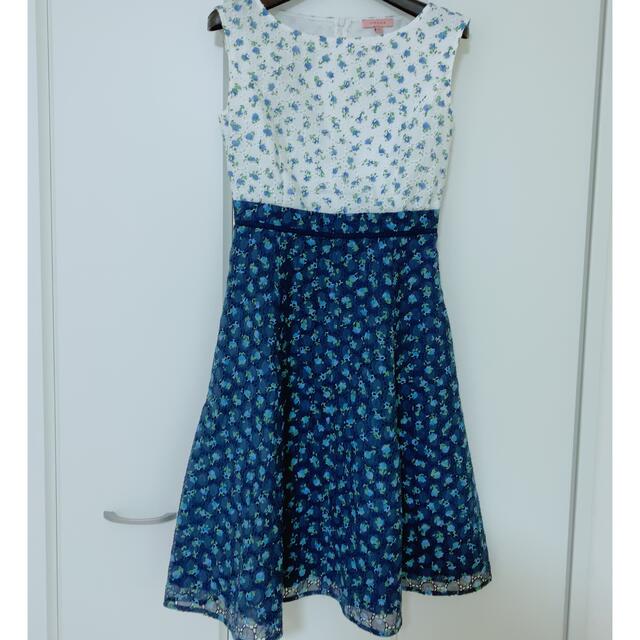【新品・洗える！】TOCCA　BLANC BLEU ドレス　サイズ6