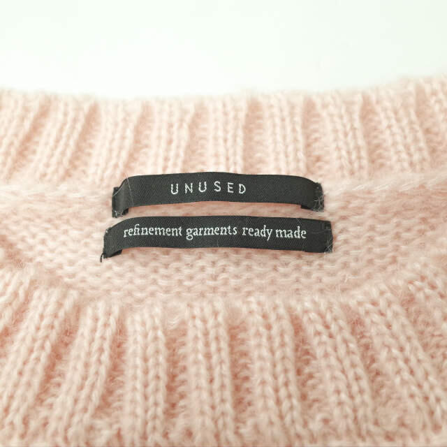 完璧 UNUSED 19AW 3G crew neck knit US1644 rahathomedesign.com