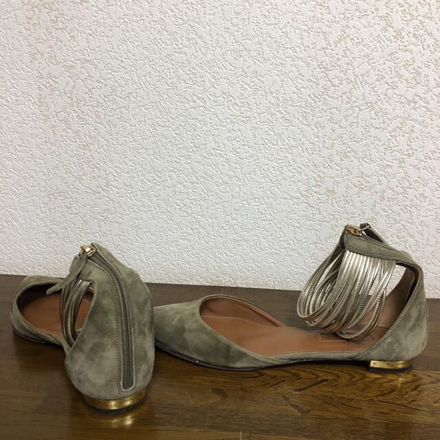 Aquazzura(アクアズーラ)のAQUAZZURA アクアズーラ パンプス アパルトモン購入 サイズ36 カーキ レディースの靴/シューズ(ハイヒール/パンプス)の商品写真