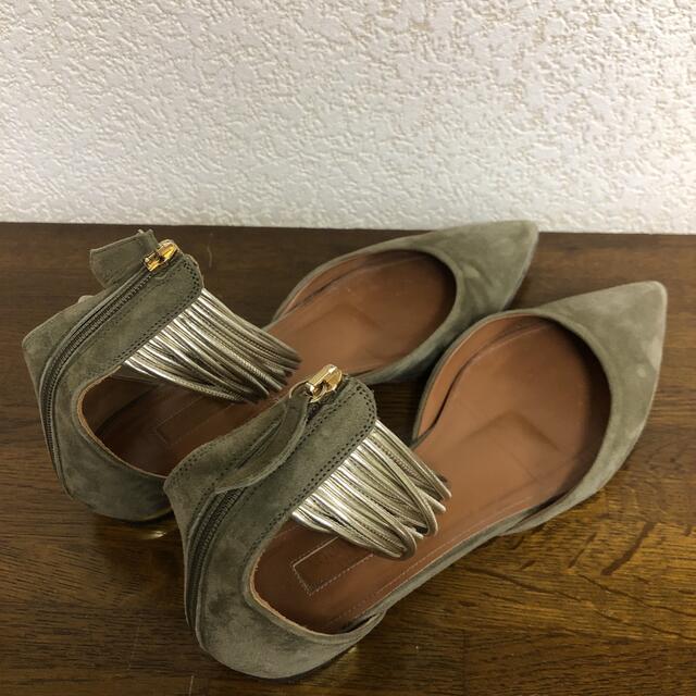 Aquazzura(アクアズーラ)のAQUAZZURA アクアズーラ パンプス アパルトモン購入 サイズ36 カーキ レディースの靴/シューズ(ハイヒール/パンプス)の商品写真