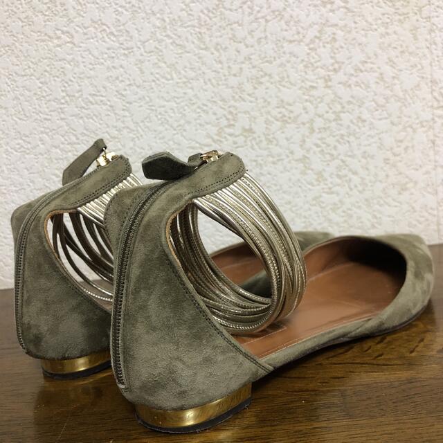 Aquazzura(アクアズーラ)のAQUAZZURA アクアズーラ パンプス アパルトモン購入 サイズ36 カーキ レディースの靴/シューズ(ハイヒール/パンプス)の商品写真