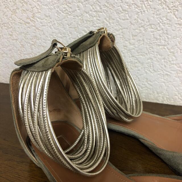 Aquazzura(アクアズーラ)のAQUAZZURA アクアズーラ パンプス アパルトモン購入 サイズ36 カーキ レディースの靴/シューズ(ハイヒール/パンプス)の商品写真