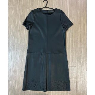 ザラ(ZARA)のZARA レザーワンピース(ひざ丈ワンピース)