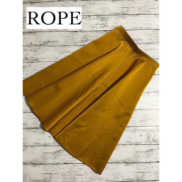 ROPE’(ロペ)のROPE スカート　フレアスカート　マスタードイエロー　からし色 レディースのスカート(その他)の商品写真