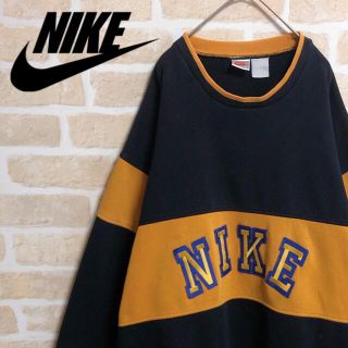 ナイキ(NIKE)の【希少デザイン】 NIKE ナイキ スウェット トレーナー 90s バイカラー(スウェット)