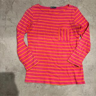 プチバトー(PETIT BATEAU)の☆PETIT BATEAU☆プチバトー　綿ボーダーカットソー　レディース　ロンT(カットソー(長袖/七分))