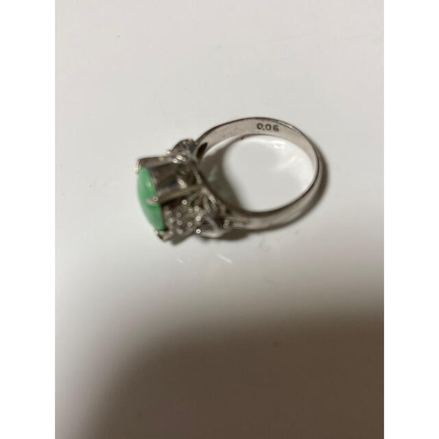 専用！！Pt900翡翠ダイヤリング レディースのアクセサリー(リング(指輪))の商品写真