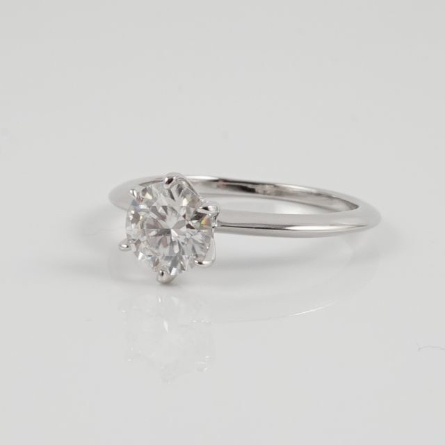 0.8ct　1石6爪シンプルリング　即購入可能 9